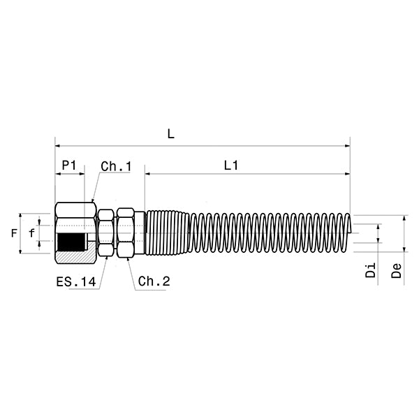 62/MG - Raccord de raccordement FEMELLE PIVOTANT avec ressort - Raccords et robinets à ressort - Raccords - Ani 62/MG - Raccord de raccordement FEMELLE PIVOTANT avec ressort - Raccords et robinets à ressort - Raccords - Ani
